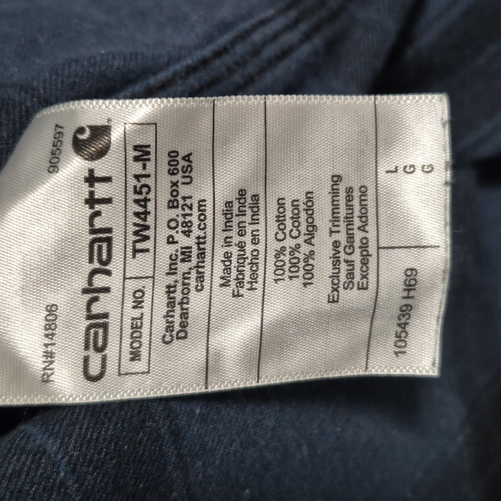 Carhartt Men's Plaid Loose Fit  Button-Down Shirt - Picture 9 of 13